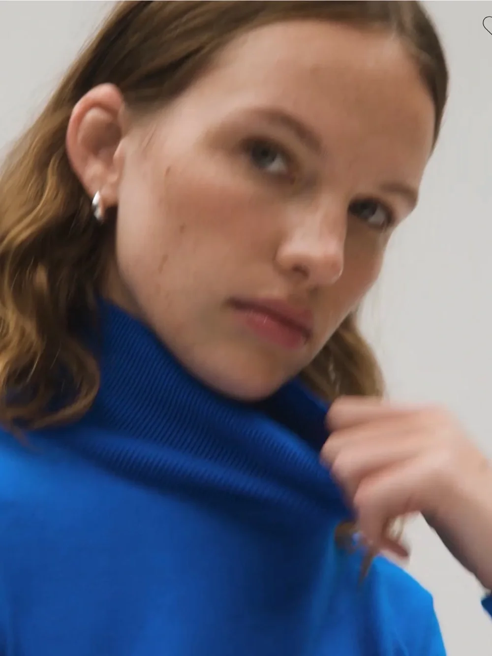 J. Crew Carolyn turtleneck sweater in merino wool CM709 Tidewater blue 12 14 L